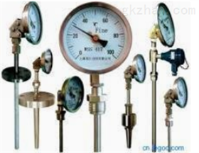 WSS-303/0-150℃/T=100固定螺纹式轴向型双金属温度计