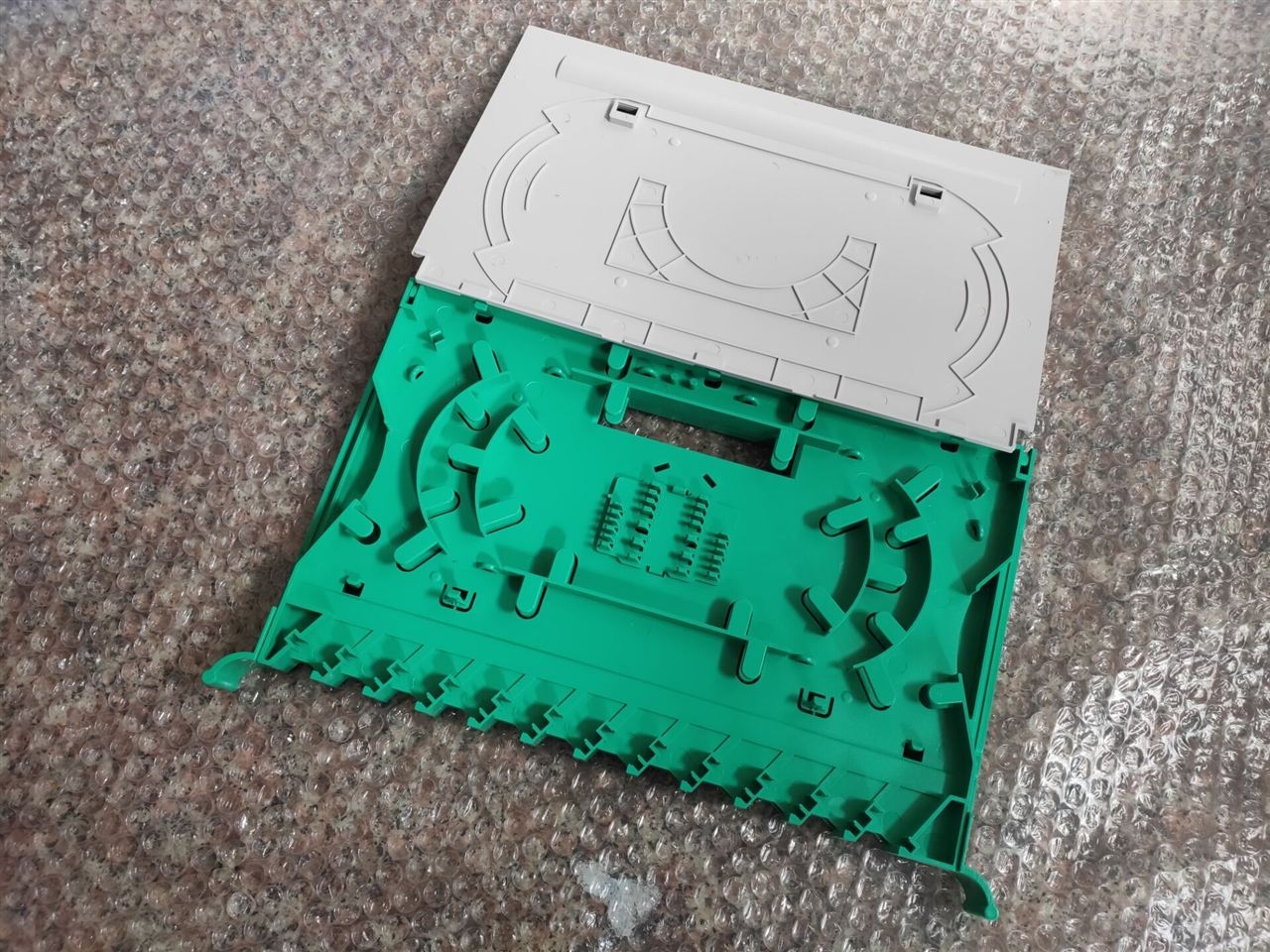 双层24芯odf熔纤盘sc方头托盘