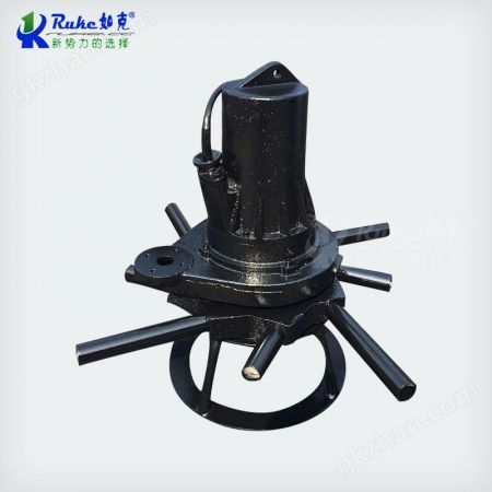 QXB离心式潜水曝气机铸铁不锈钢材质污水生化氧化池处理曝气增氧